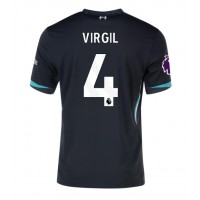 Echipament fotbal Liverpool Virgil van Dijk #4 Tricou Deplasare 2024-25 maneca scurta